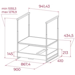 Teka DIH 96850 TCS BK Siyah Ada Tipi Davlumbaz Hemen Al