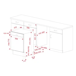 Teka DSI 46750 SS Yarı Entegre Bulaşık Makinesi Hemen Al