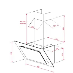 Teka DVT 68660 TBS BK Siyah Duvar Tipi Davlumbaz Hemen Al