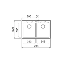 Teka Forsquare 790 TG Siyah Tegranit Eviye Hemen Al