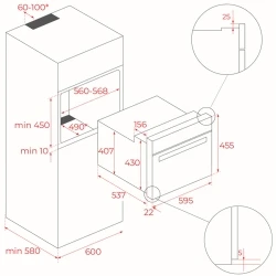 Teka HLC 8400 Night River Black Multifonksiyonel Ankastre Fırın Hemen Al