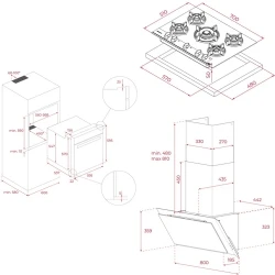 Teka Infinity G1 Mat Siyah Ankastre Set (Ocak+Fırın+Davlumbaz) Hemen Al