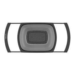Teka Koyu Gri Katlanabilir Universal Süzgeç