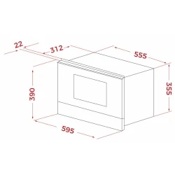 Teka ML 8220 BIS L White Marble Ankastre Mikrodalga Fırın + Izgara Hemen Al