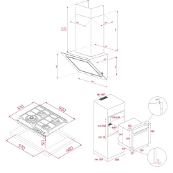 Teka Urban 60 Cm Beyaz Ankastre Set (Ocak-Fırın-Davlumbaz) Hemen Al