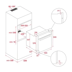 Teka MaestroPizza HLB 8510 P Siyah Cam Fırın Hemen Al