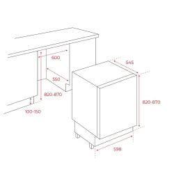 Teka RSL 41150 BU Ankastre Tezgahaltı Buzdolabı Hemen Al