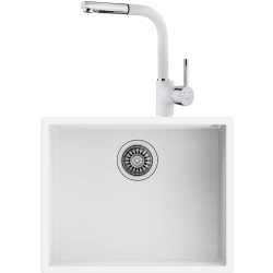 Teka Square 50.40 TG Tezgahaltı Tegranite Eviye + ARK 938 Armatür Seti (Beyaz) Hemen Al