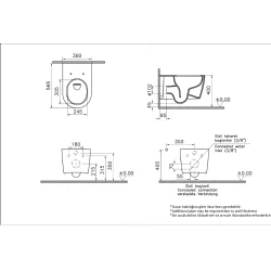 VitrA Metropole Round QuantumFlush 56cm Asma Klozet  7910B403-0090 Hemen Al