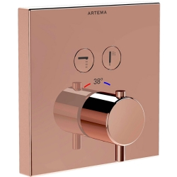 Artema AquaControl Square Soft Bakır Ankastre Termostatik Banyo Bataryası - A4274629