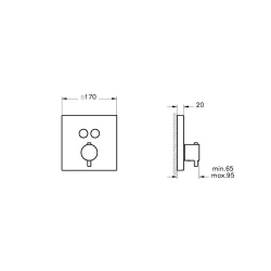 Vitra AquaHeat Ankastre Termostatik Banyo Bataryası A42746 Hemen Al