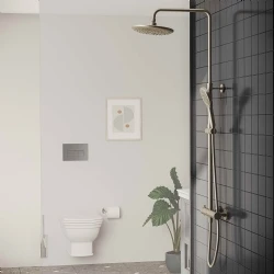 Vitra AquaHeat Bliss 240 2 Fonksiyonlu Fırçalanmış Nikel Duş Kolonu - A4720534 Hemen Al