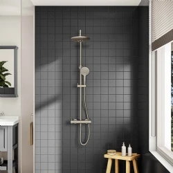 Vitra AquaHeat Bliss 240 2 Fonksiyonlu Fırçalanmış Nikel Duş Kolonu - A4720534 Hemen Al