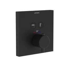 Vitra AquaHeat Mat Siyah Ankastre Termostatik Banyo Bataryası A4274636 Hemen Al