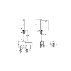 Vitra Aquasee Origin Temassız Elektrikli Çift Su Girişli Fırçalanmış Nikel Yüksek Lavabo Bataryası A4722134 Hemen Al