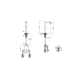 Vitra Aquasee Origin Temassız Pilli Çift Su Girişli Fırçalanmış Nikel Yüksek Lavabo Bataryası A4722234 Hemen Al