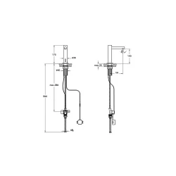 Vitra Aquasee Origin Temassız Pilli Tek Su Girişli Tezgah Üzeri Mat Siyah Lavabo Bataryası A4721636WTC Hemen Al