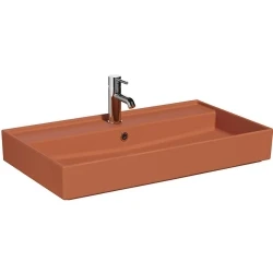 Vitra Archiplan 80x46 Cm Mat Terra Rosa Tezgahüstü Lavabo - 7415B077-0631 Hemen Al