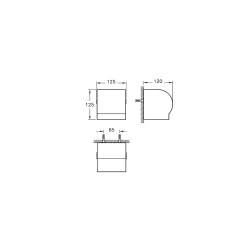 Vitra Arkitekta Paslanmaz Çelik Kapaklı Tuvalet Kağıtlığı A44381 Hemen Al