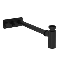 Vitra Asimetrik Rozetli Mat Siyah Lavabo Sifon Seti A4515636WTC Hemen Al