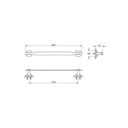 Vitra Base 400 Siyah Uzun Havluluk A4411936 Hemen Al