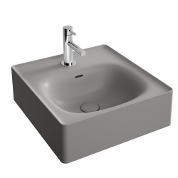 Vitra Equal 45x45 Cm Dikdörtgen Mat Taş Gri Çanak Lavabo 7240B476-0631