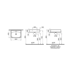 Vitra Equal 60x45 Cm Dikdörtgen Çanak Lavabo 7241B403-0631 Hemen Al