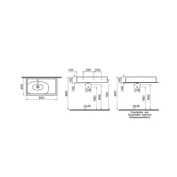 Vitra Equal 80x45 Cm Dikdörtgen Çanak Lavabo 7242B403-0631 Hemen Al