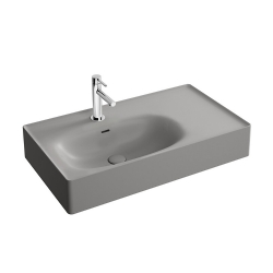 Vitra Equal 80x45 Cm Dikdörtgen Mat Taş Gri Çanak Lavabo 7242B476-0631