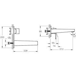 Vitra Flow Square Ankastre Lavabo Bataryası - A43180 Hemen Al