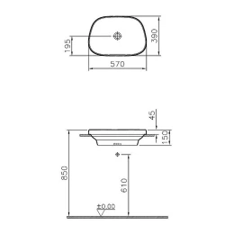 Vitra Frame 55x39 Cm Mat Siyah Tezgahüstü Lavabo 5653B483-0016 Hemen Al