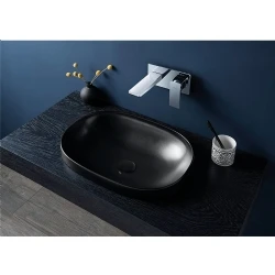 Vitra Frame 55x39 Cm Oval Mat Siyah Tezgahüstü Lavabo 5652B483-0016 Hemen Al