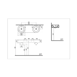 Vitra Liquid 120x41 Cm Lavabo 7313B403-0012 Hemen Al