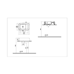 Vitra Liquid 60x40 Cm Yuvarlak Çanak Lavabo 7315B403-0016 Hemen Al