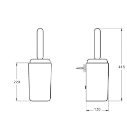 Vitra Liquid Duvardan Tuvalet Fırçalığı A44566 Hemen Al