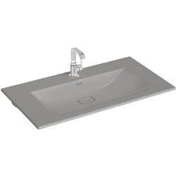 Vitra Metropole 100x53 Cm Mat Taş Gri Etajerli Lavabo 7539B076-0001