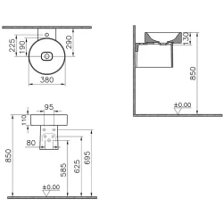 Vitra Metropole 38 Cm Yuvarlak Çanak Lavabo 7542B003-0016 Hemen Al