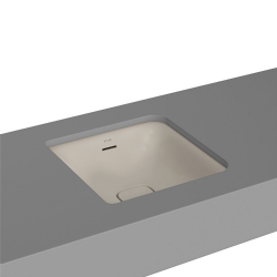 Vitra Metropole 40x40 Cm Kare Mat Bej Tezgahaltı Lavabo 7533B020-1082