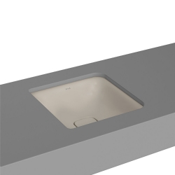 Vitra Metropole 40x40 Cm Kare Mat Bej Tezgahaltı Lavabo 7533B020-1083