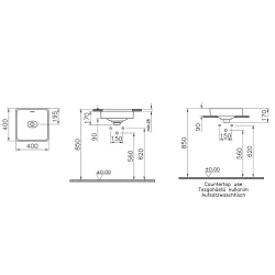 Vitra Metropole 40x40 Cm Kare Mat Beyaz Çanak Lavabo 7533B001-0673 Hemen Al
