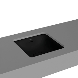 Vitra Metropole 40x40 Cm Kare Mat Siyah Tezgahaltı Lavabo 7533B083-1082