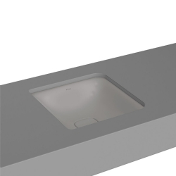 Vitra Metropole 40x40 Cm Kare Mat Taş Gri Tezgahaltı Lavabo 7533B076-1083