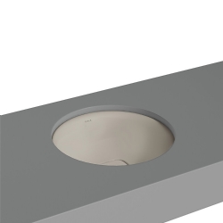 Vitra Metropole 40x40 Cm Yuvarlak Mat Bej Tezgahaltı Lavabo 7532B020-1083
