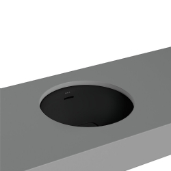 Vitra Metropole 40x40 Cm Yuvarlak Mat Siyah Tezgahaltı Lavabo 7532B083-1082