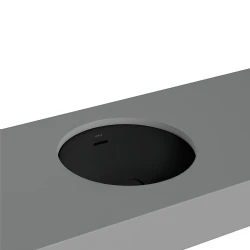 Vitra Metropole 40x40 Cm Yuvarlak Mat Siyah Tezgahaltı Lavabo 7532B083-1082 Hemen Al