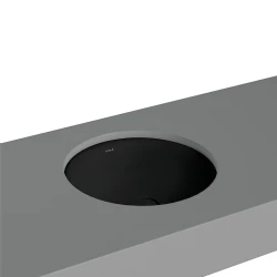 Vitra Metropole 40x40 Cm Yuvarlak Mat Siyah Tezgahaltı Lavabo 7532B083-1083 Hemen Al