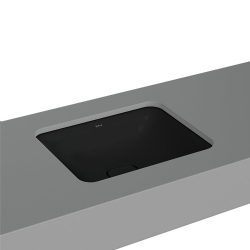 Vitra Metropole 50x40 Cm Dikdörtgen Mat Siyah Tezgahaltı Lavabo 7534B083-1083