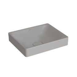 Vitra Metropole 50x40 Cm Dikdörtgen Mat Taş Gri Çanak Lavabo 7534B076-1398