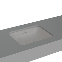 Vitra Metropole 50x40 Cm Dikdörtgen Mat Taş Gri Tezgahaltı Lavabo 7534B076-1082