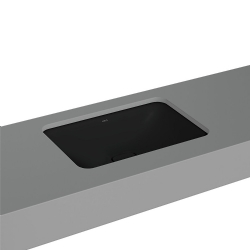 Vitra Metropole 60x40 Cm Dikdörtgen Mat Siyah Tezgahaltı Lavabo 7535B083-1083